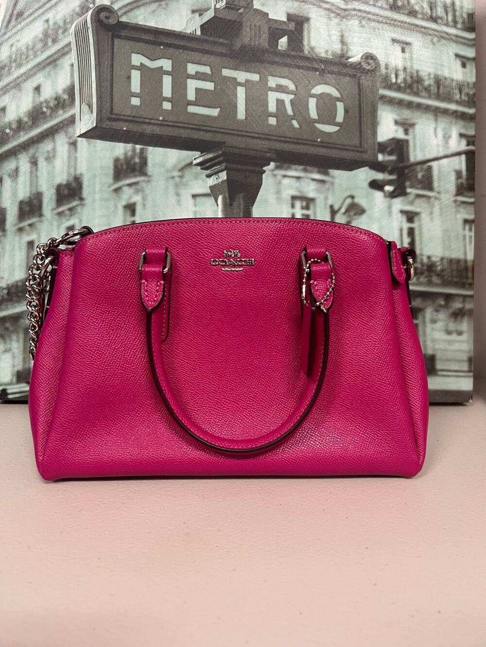 Coach F28977 Minii Sage Carryall In Cerise SVAJN
